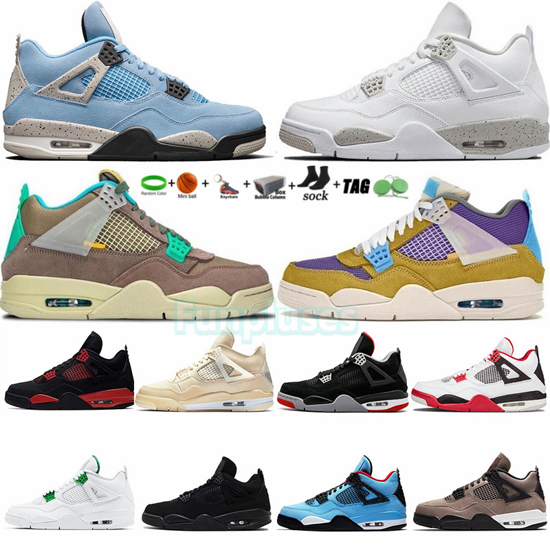 

basketball shoes authentic 4 4s Sail Black Cat White Oreo Mens Taupe Haze Desert Moss Bred Fire Red Noir Cactus Jack Womens Sports Sneakers Trainers Mushroom