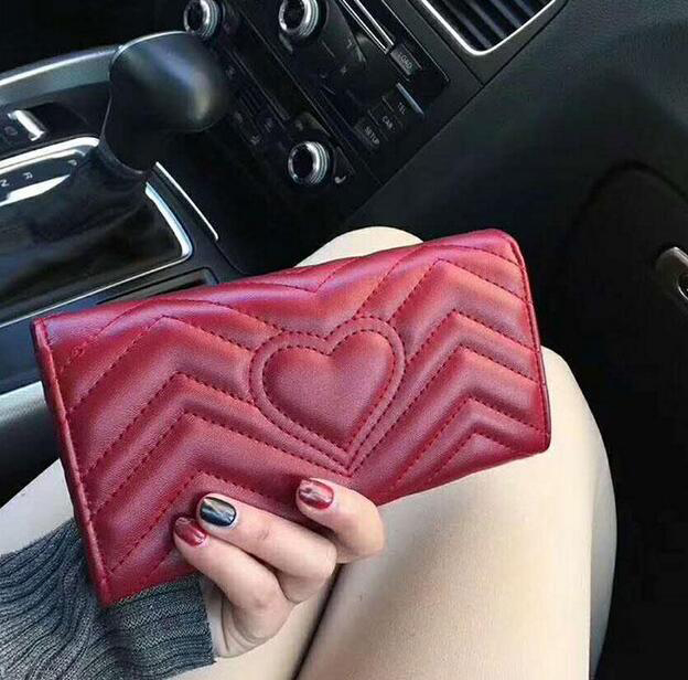 

Wholesale classic leather long wallet for women multicolor coinpurse card holder lady package coin holder ladies zipper pocket 2color, Sold out