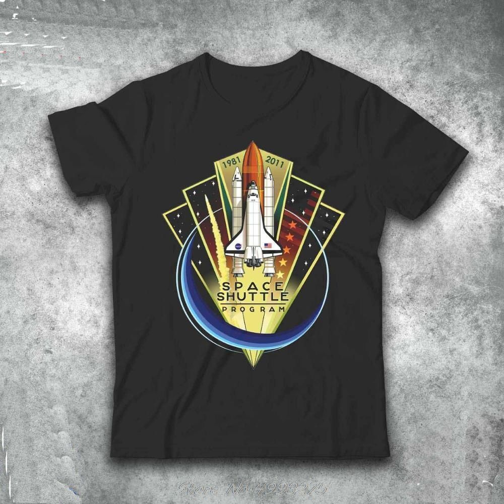 

T-shirt 60 Th Anniversary Space Shuttle Program 1981 - 2011 History Tees New Fashion Print Male Brand Free t Shirts