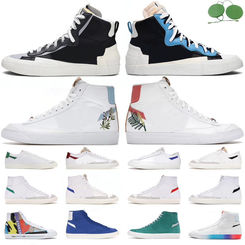 

Blazer Mid 77 Vintage Mens Running Shoes Black Indigo Catechu Multi Color Women Men Platform Trainers Low Green Magma Orange Flat Sneakers Outdoor, Color#35