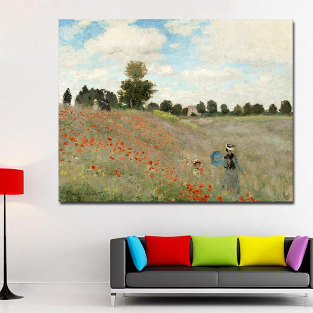 

Claude Monet painting the artist's garden at giverny canvas prints hot sell pictures on the bedroom
