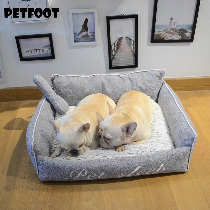 

Pet Bed Big Dog Warm Lattice For Dogs Winter Matress Puppy Kennel Dog's Mat Cushion Small Medium Large Kennels & Pens