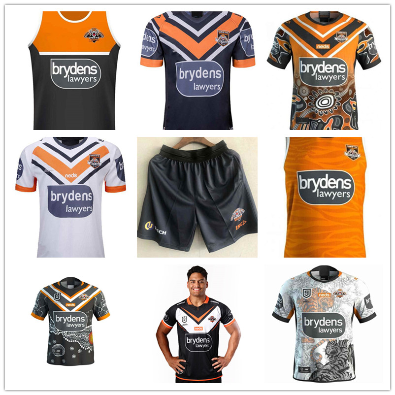 

2021 WESTS TIGERS RUGBY AWAYE JERSEY Size:S-5XL (Print custom name and number)The quality is perfect. Free Delivery, As shown