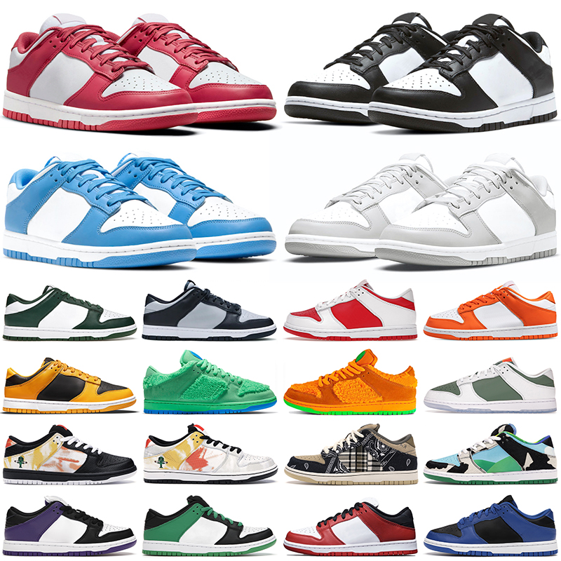

casual shoes for mens White Black Grey Fog Syracuse Team Green University Blue Red Georgetown men women dunks low walking jogging outdoor sports sneakers trainers, Goldenrod