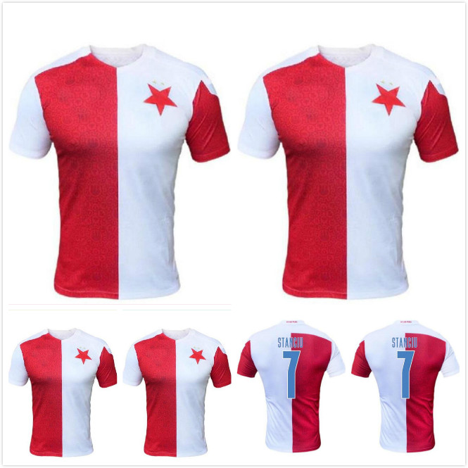

2021 SK Slavia Prague soccer jersey home WHITE RED away 21 22 Petr Sevcik Stanciu Simon Deli Peter Olayinka Abdallah Sima football shirts ma, Black;yellow