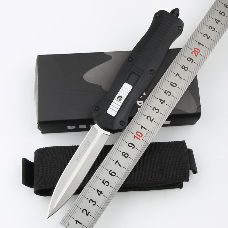 

Top! Machined Benchmade Infidel Automatic knives 3300 440 Steel EDC Pocket Tactical gear Survival knife with sheath 3320 3310 3400 X49