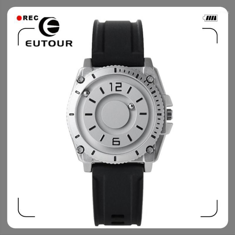 

Magnetic Men's Watch Bracelet Designer Wrist Watches Men Waterproof Clock Mens Wristwatch Relogio Masculino 2021 Wristwatches, Black black canvas