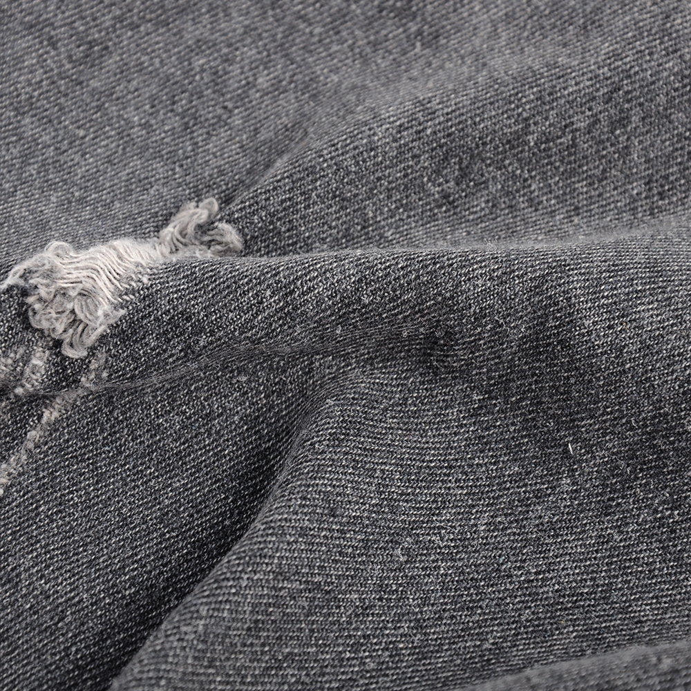 

2021tight elastic jeans womens feet pants nine pants distressed 2021 autumn winter vintage high waist denim trousers women gray, Blue