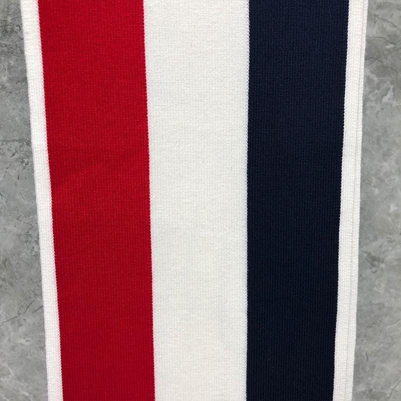 

Fashion THOM Brand Scarf Winter Keep Warm Men Women Striped Cashmere Wool Shawl Wrap Knit Neckerchief Scarves