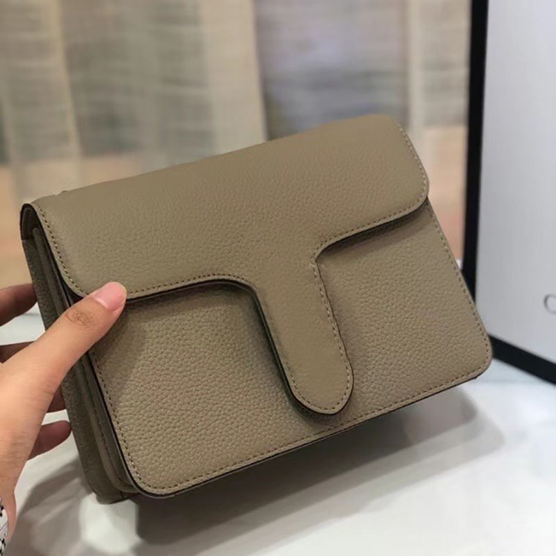 

Genuine Leather Handbag Chain Bag Women luxurys Fashion Designers Shoulder Bags Classic Square High Quality Girl Handbags, Red