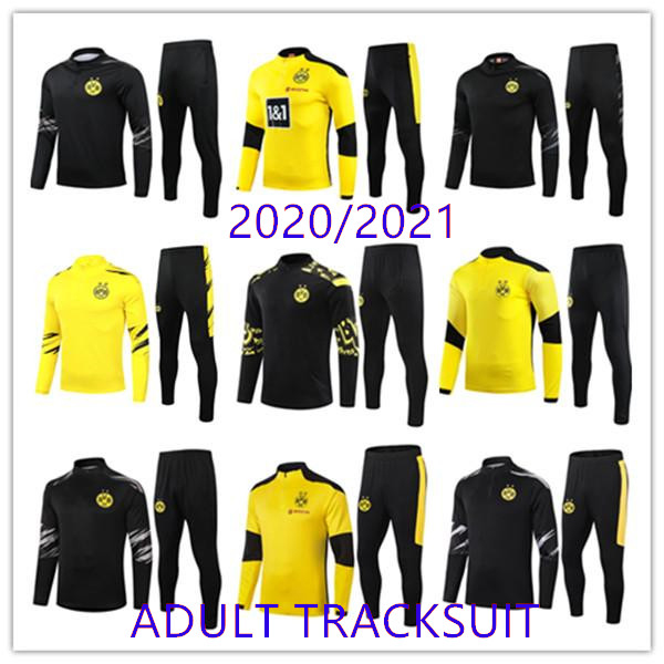 

2020 2021 Borussia tracksuit dortmund chandal futbol Survetement de football training suit jogging chandal polo kit