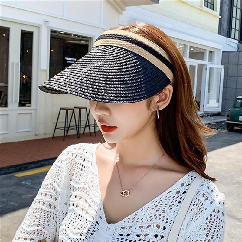 

Wide Brim Hats 1 Pc Creative Sun Hat Fashionable Outdoor Block Practical Head-wear, Blue;gray