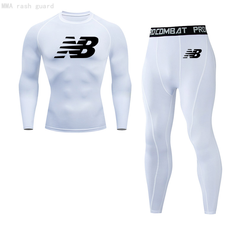 

Mens Thermal T-shirt Pants 2 piece Trasuit Thermal underwear Winter Sports Long johns Compression tights Basic layer jogging, Navy blue