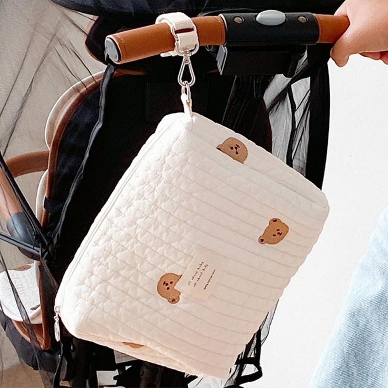 

Stroller Parts & Accessories Multi-pocket Easy To Carry Diaper Bag Organizer Organizing Pouches For Baby Cotton Clutch