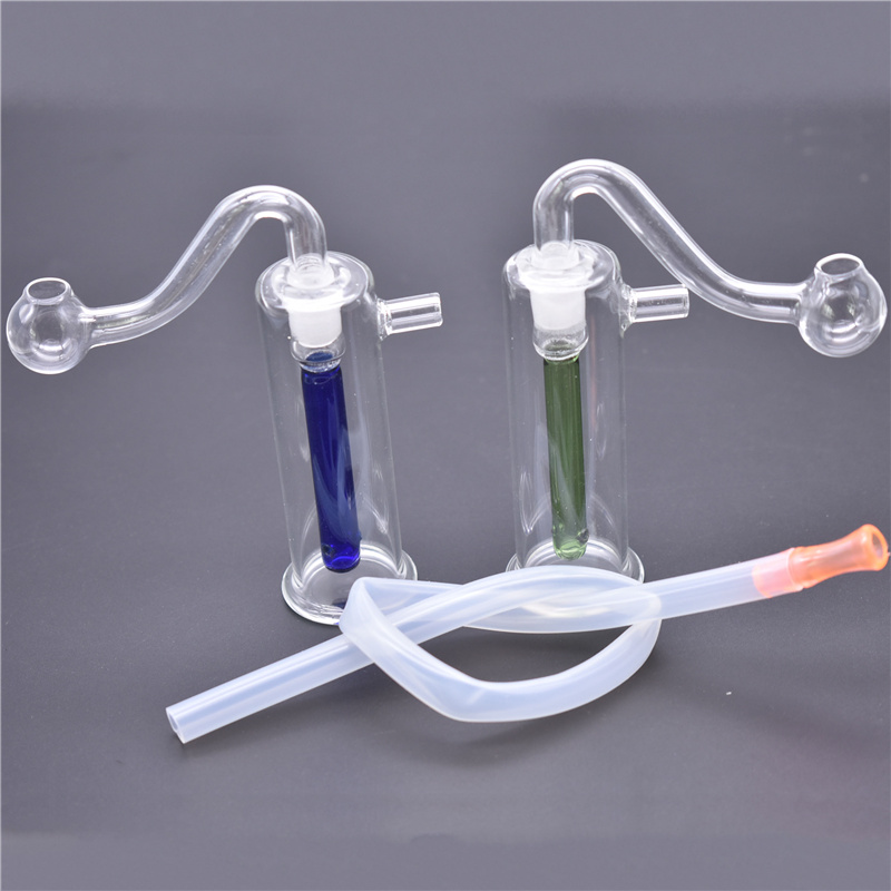 

HIGH QUALITY new mini glass bongs inline perc bong thick pyrex Portable Pocket smoking water pipe 10mm joint Recycler Oil Rig bong