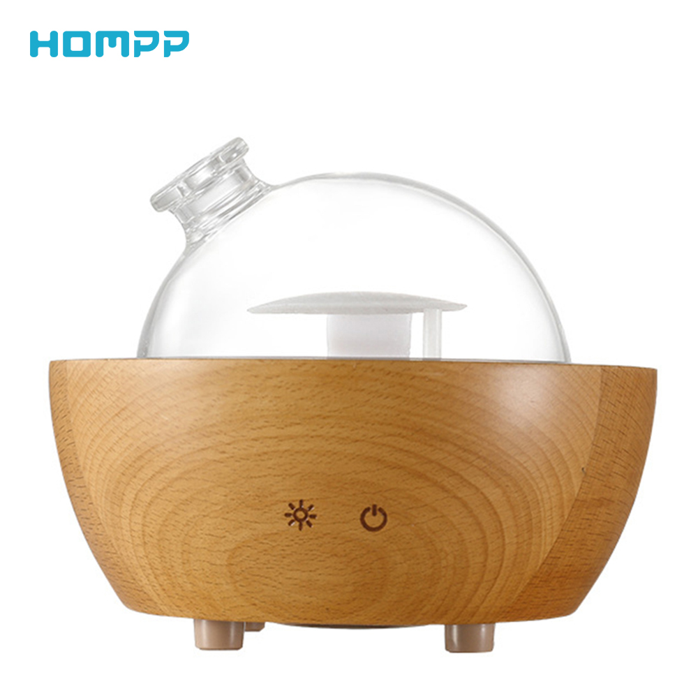 

Solid Wood Aroma Diffuser Spray Humidifier Household Mute Large Capacity Night Light Wooden Aromatherapy Machine Waterless Off