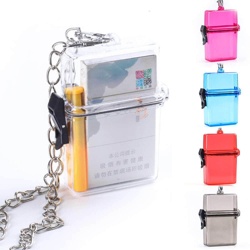 

Cigarette case Cigarette acrylic Style Pendant Fashion transparent sealed moisture proof pressure cigarette case package personality