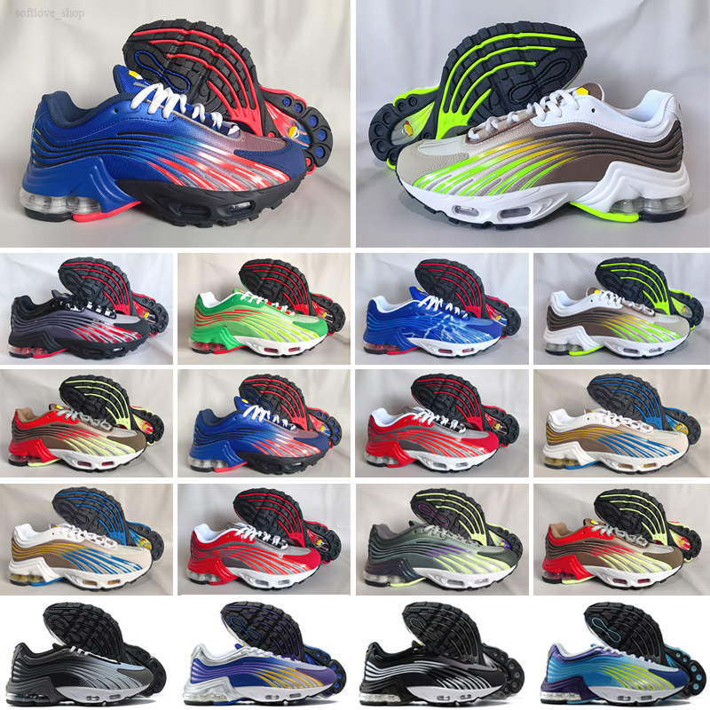 

Tn Plus 3 III Tuned Runners Shoes Mens Trainers Chaussures Triple White Black Hyper Blue Green OG Neon Womens Sneakers Sports, Color 1