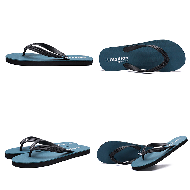 

men slide classic slipper sport navy blue designer casual beach shoes hotel flip flops summer discount price outdoor mens slippers, # 4