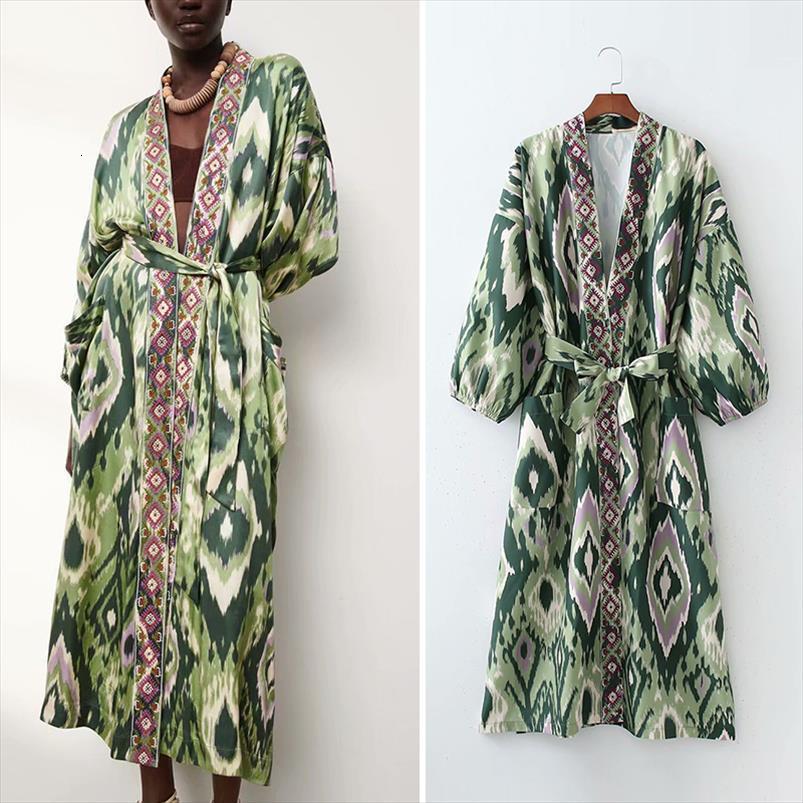 

za summer kimono with women dress blet fashion floral office long party vestido elegant girls causal outfits, Black;gray