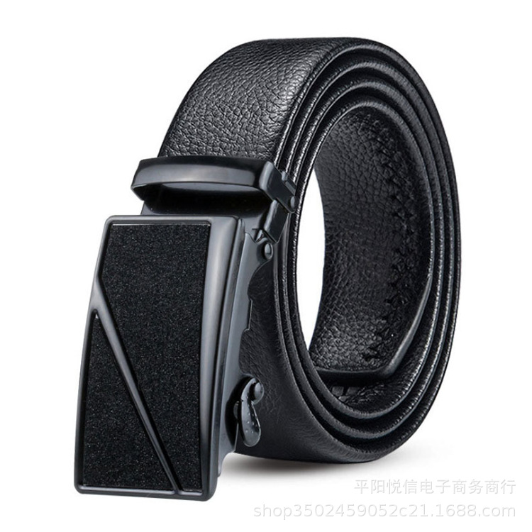 

Men Women Solid Belt Womens Genuine Leather Black And White Color Bronze buckle Designer Cowhide For Mens Luxury, On box