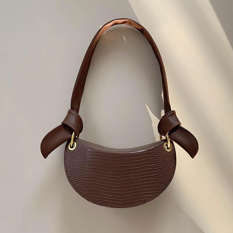 

Small Armpit Shoulder Bags For Women 2021 High Quality Vintage Half Moon Design Luxury Handbag Crossbody Bag Cross Body, Black shoulder bag