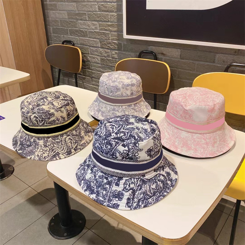 

Fashion Designers Letter Bucket Hat For Men's Women's Foldable Caps Black Fisherman Beach Sun Visor wide brim hats Folding ladies Bowler Cap, Grey