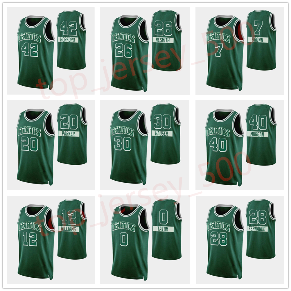 

75th Anniversary Diamond Basketball Jerseys 2021/22 Printed Jayson Tatum Al Horford Jaylen Brown Marcus Smart Richardson Hernangomez Fernando Custom Green, As shown in illustration