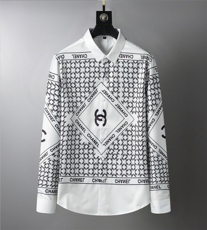 

2021 Mens Designer Fashion Casual Long sleeve Shirts Men Slim Fit Stripe Womens small horse Man Solid Color Business Dress shirt -3XL @A100, White;black