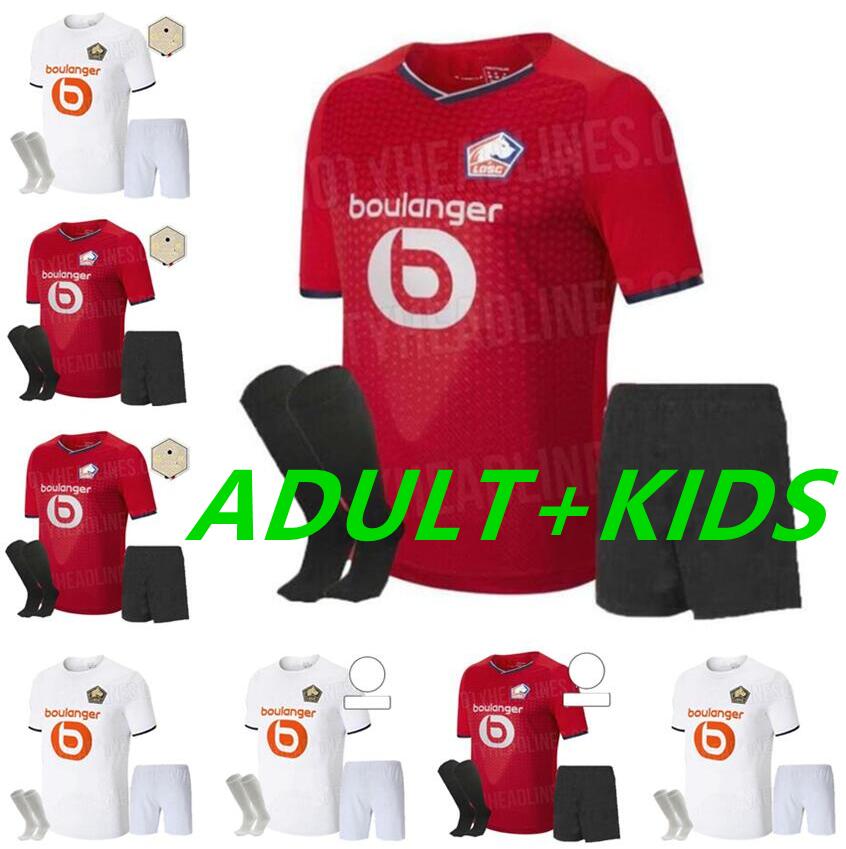 

2021 2022 LOSC Lille soccer jerseys DAVID FONTE BURAK BAMBA YAZICI football shirts 21 22 JIKONE R.SANCHES T.WEAH .ARAUJO maillots Adult Kids Kit, Black