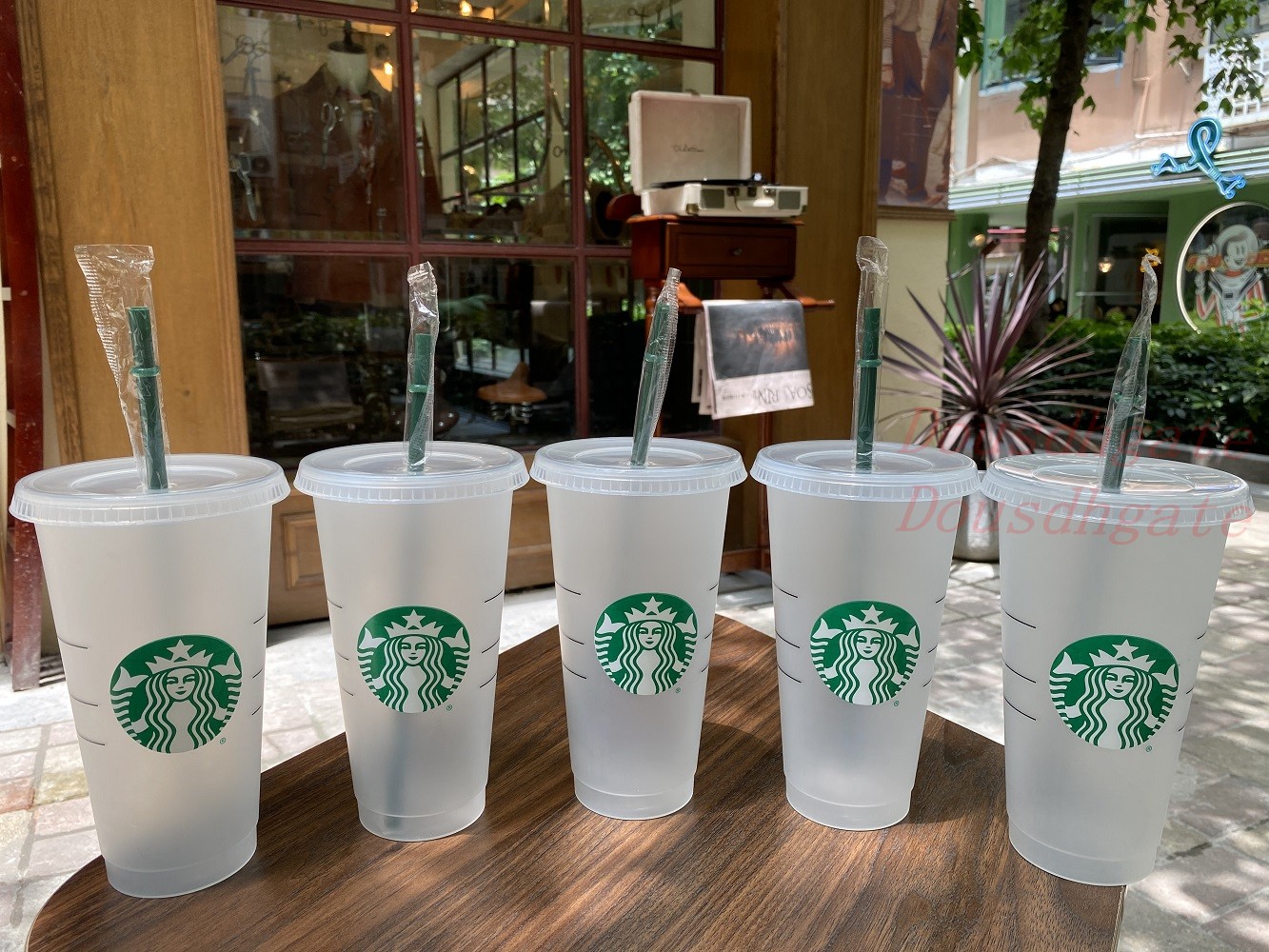 

Mermaid Goddess Starbucks 24oz/710ml Plastic Mugs Tumbler Reusable Clear Drinking Flat Bottom Pillar Shape Lid Straw Cups 10pcs Mug 1, Contact us to see more style