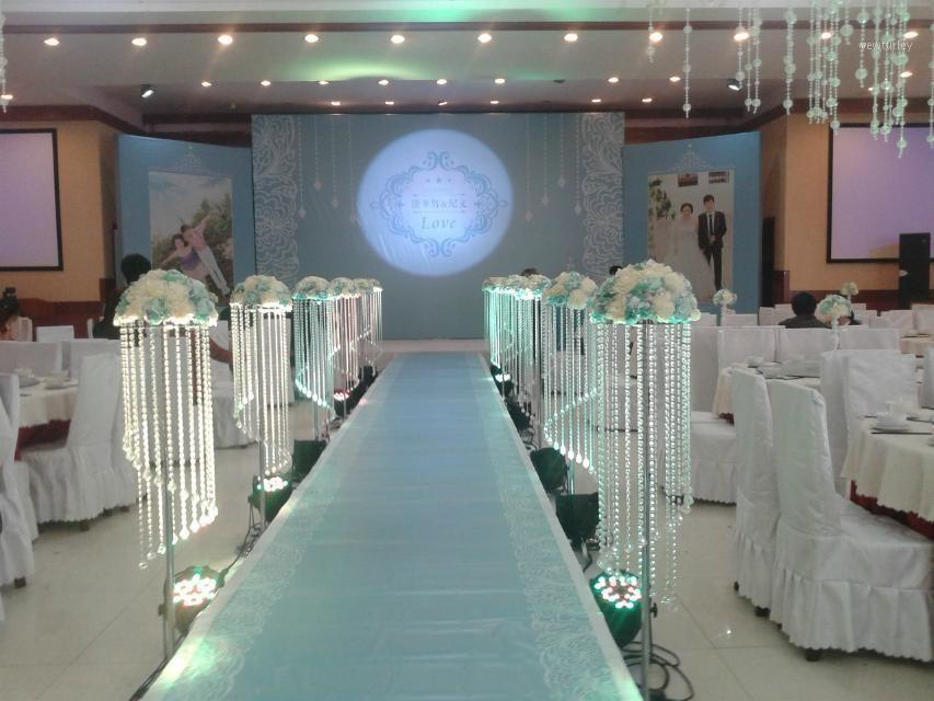 

Party Decoration No Flowers Including )flower Bowl Top Crystal Mandap,crystals Table Wedding Centerpieces