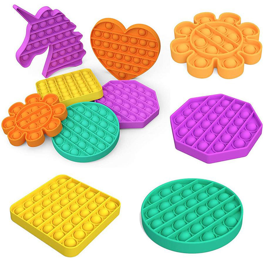 

Pop It Fidget Toy Sensory Push Pop Bubble Fidget Sensory Toy Autism Special Needs Anxiety Stress Reliever for Students Office Workers