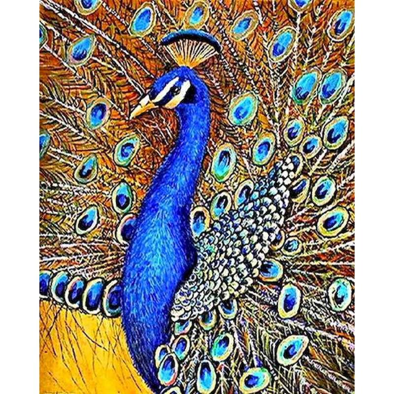 

Paintings GATYZTORY 40*50cm Frame Peacock DIY Painting By Numbers Animals Modern Wall Art Picture For Home Decor Artwork Unique Gift