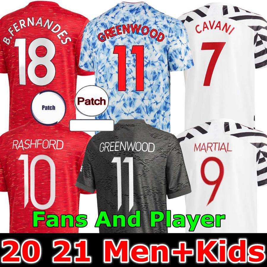 

Player Version 2021 Manchester soccer jersey UNITED CAVANI UTD VAN DE BEEK B. FERNANDES RASHFORD football shirt 20 21 man, Black;yellow