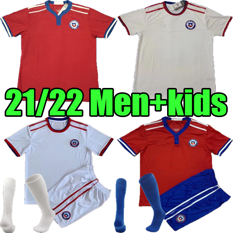 

Items 21 22 Newest Chile Soccer Jersey Top quality chilean Home Away 2021 2022 Vidal Alexis Sanchez Felipe Mora Erick Pulgar Men  Football Jerseys set, 2021 away