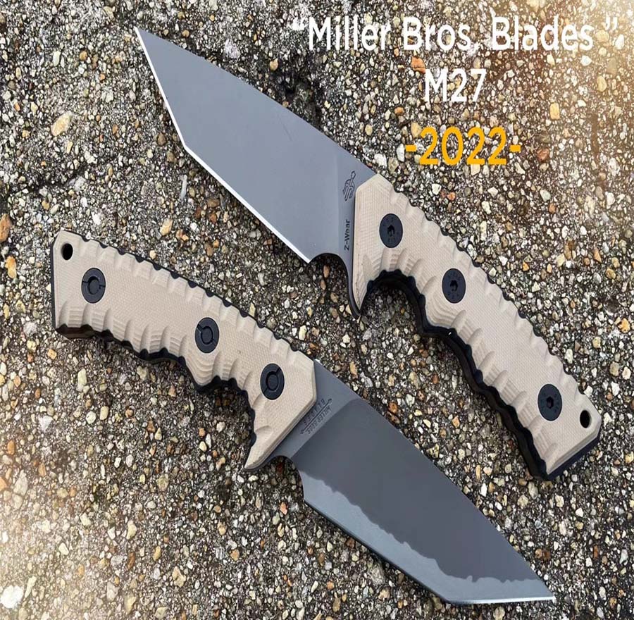 

Top quality M37 Survival Straight Knife A8 Titanium Coated Tanto Point Blade Full Tang G10 Handle Tactical Knives With Kydex