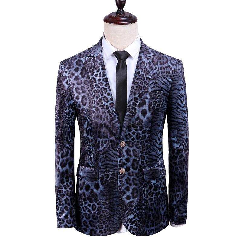 

Iwhanker Men Blazer Arrival Slim Fit Mens Leopard Print Stage Singer Costume Wedding Groom Suit Jacket Men's Suits & Blazers, White;black