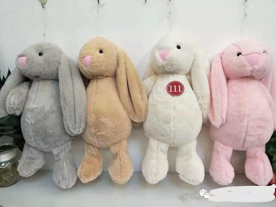 

Multicolor ins Easter Plush Bunny Doll Big Ear Toy Wedding Rag Cartoon Children's Birthday Gift, #1