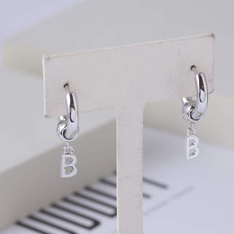 

Charm design Drop earring with letters in two colors for women wedding jewelry gift PS3023, Golden