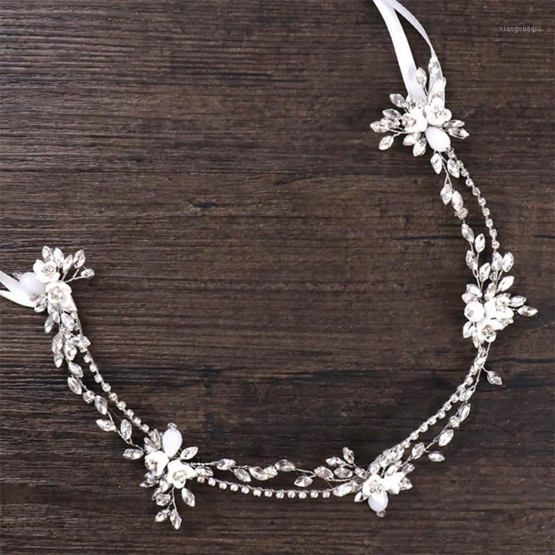 

Hair Clips & Barrettes Band Luxury Headband Women Girls Crystal Wedding Decoration Bridal Supplies, Golden;silver