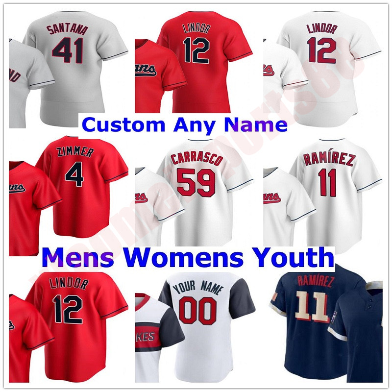 

Men Women kids 2021 All-Star Game Jerseys Cleveland Francisco Lindor Jose Ramirez Roberto Perez Shane Bieber Franmil Reyes Oscar Mercado Clevinger Baseball Jersey, As shown in illustration