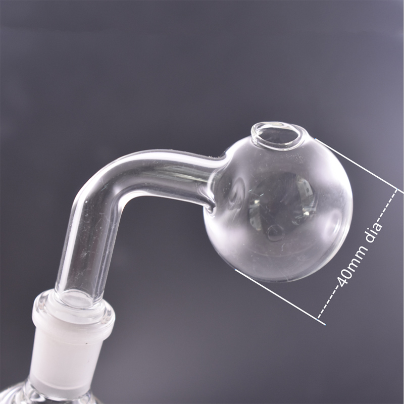 

BIG size Glass Oil Burner Pipes With 10mm 14mm 18mm Male Female 40mm ball Pyrex Glass Oil bowl Smoking oil nail adapter for dab bong