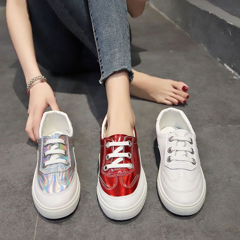 

Dress Shoes Women Sneakers Summer Breathable Leather Brand Woman Lace Up White Flat Tenis Feminino Ladies Basket Femme 4DCF