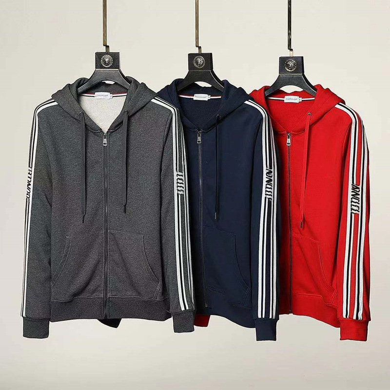 

Men's Hoodie zipper Sweatshirt loose sports jacket casual wear men's sportswear, Black;brown