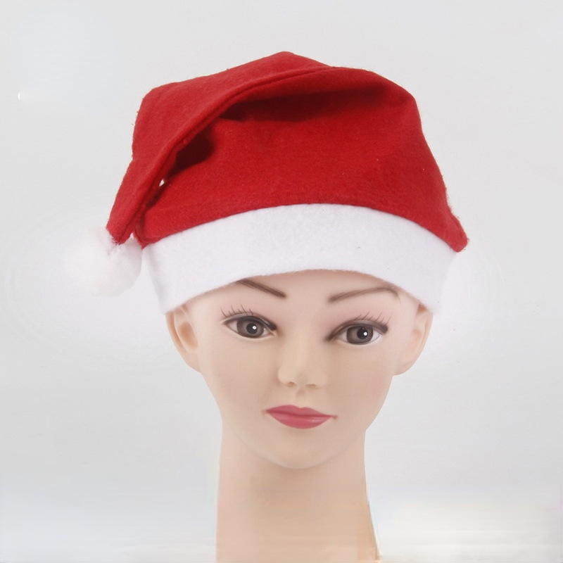 

Christmas hats Ordinary non-woven fabric adult children's hats ornaments party Holiday decoration