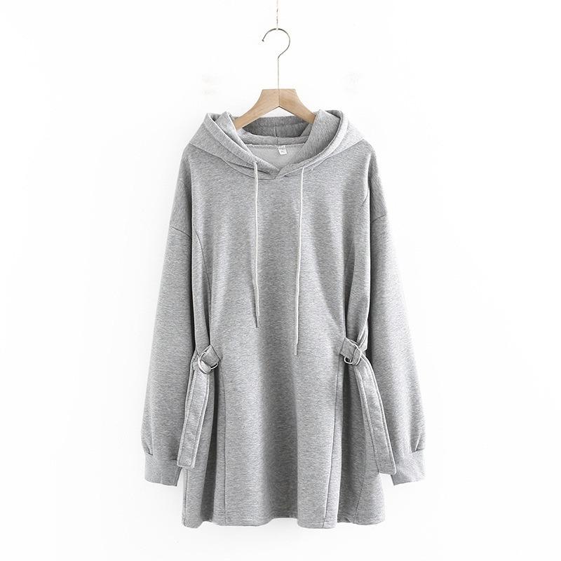 

Women's Hoodies & Sweatshirts Plus Size -3XL Drop Shoulder Hooded Autumn Winter Casual Long Sleeved Outerwear, Black