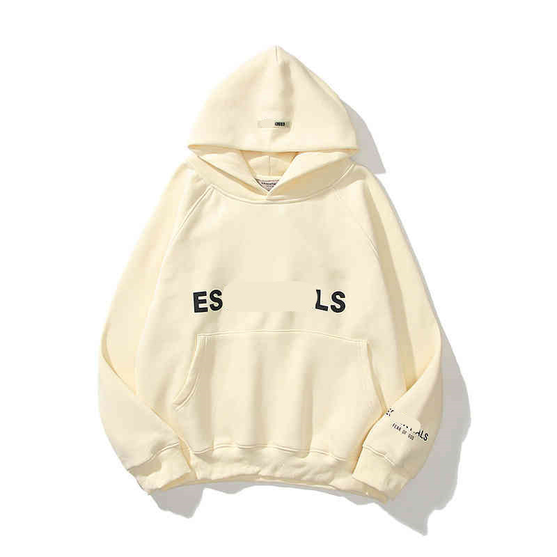 

Feel of hoodie double line ess fashion brand new chest soup seal couple Hooded Sweater fog, Black