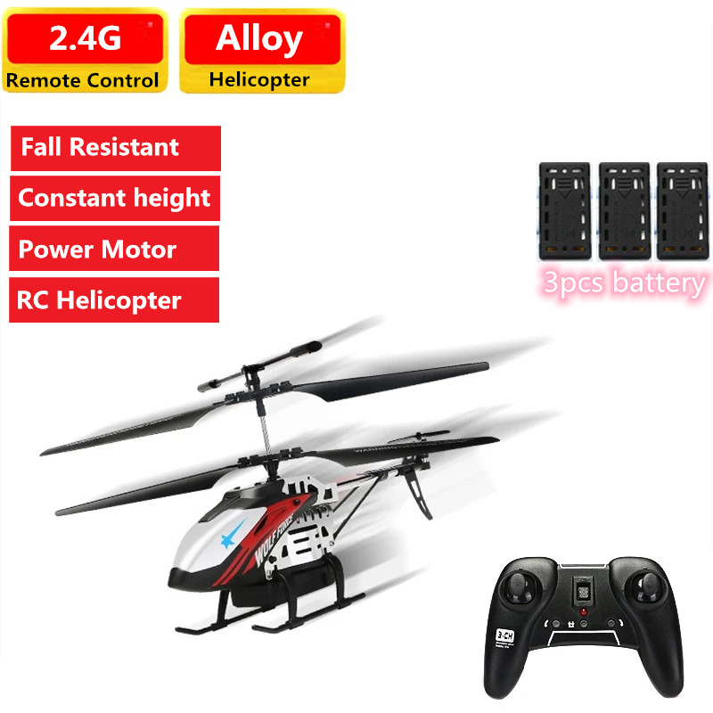 

2.4G High Speed Mini RC Helicopter with High Power Motor Long Time Flying Alloy Fixed Height Fall resistant Aircrafts RTF Gifts, Nocolorbox 1battery1