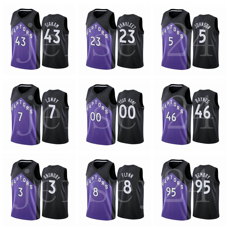 

basketball Jersey Toronto Raptors Kyle Lowry Pascal Siakam Fred Vanvleet OG Anunoby Malachi Flynn Any player pressing custom jerseys, Black;red